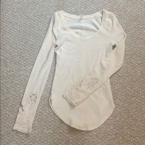 Free people waffle tshirt